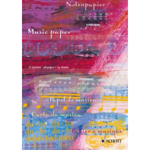 Music Notebook A4 Schott 12 staves 