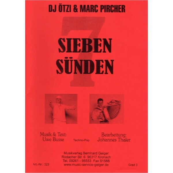 Sieben Sünden - DJ Ötzi u. Marc Pircher (Bigband)