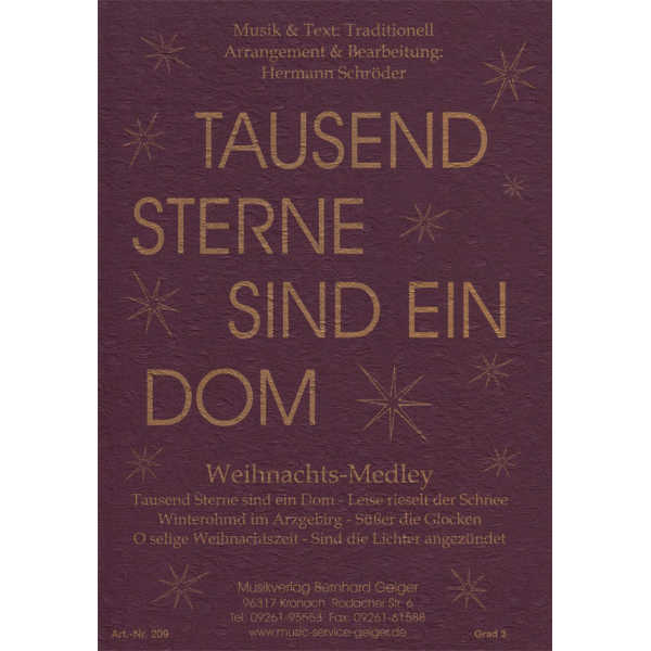 Tausend Sterne sind ein Dom (Small Conce box