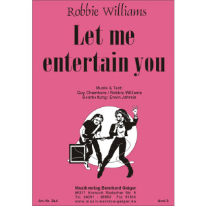 Let me entertain you - Robbie Williams (Bigband)