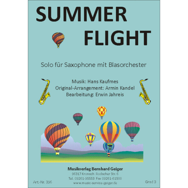 Summerflight - Solo für Saxophone (Bigband)