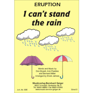 I cant stand the rain - Eruption (Blasmusik)