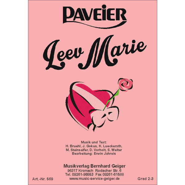 Leev Marie - Paveier (Blasmusik)