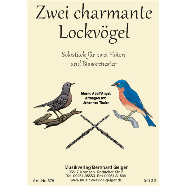 Zwei charmante Lockvögel - Solo for flutes or piccolos