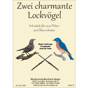 Zwei charmante Lockvögel - Solo for flutes or piccolos