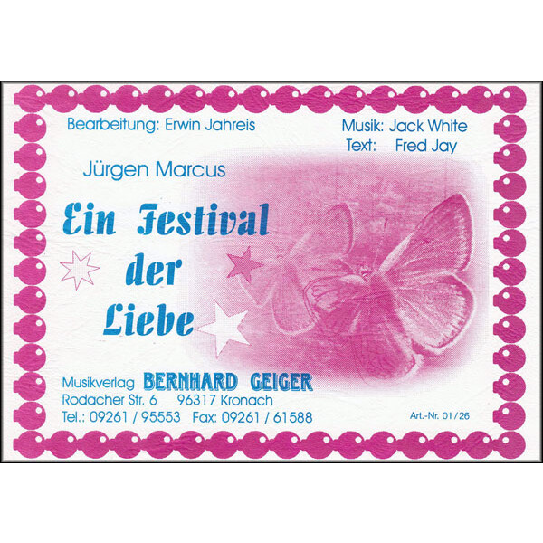 Ein Festival der Liebe - Jürgen Marcus (Bigband)