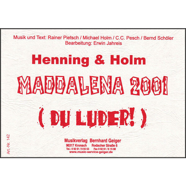 Maddalena 2001 (Du Luder!) (Bigband)