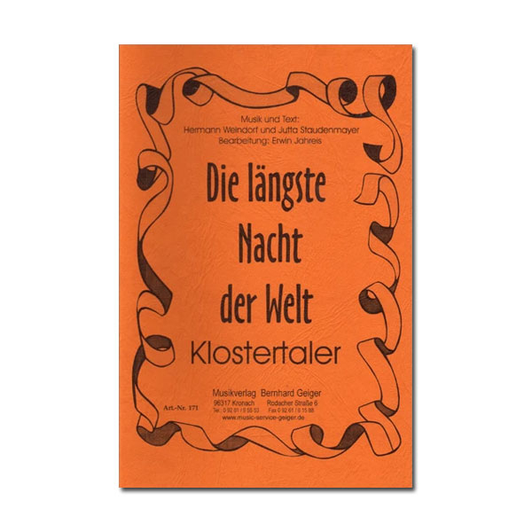 Die längste Nacht der Welt Klostertaler, 44,90