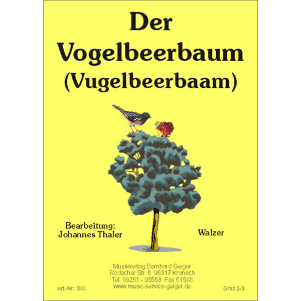 Der Vogelbeerbaum - Vugelbeerbaam (Bigband)