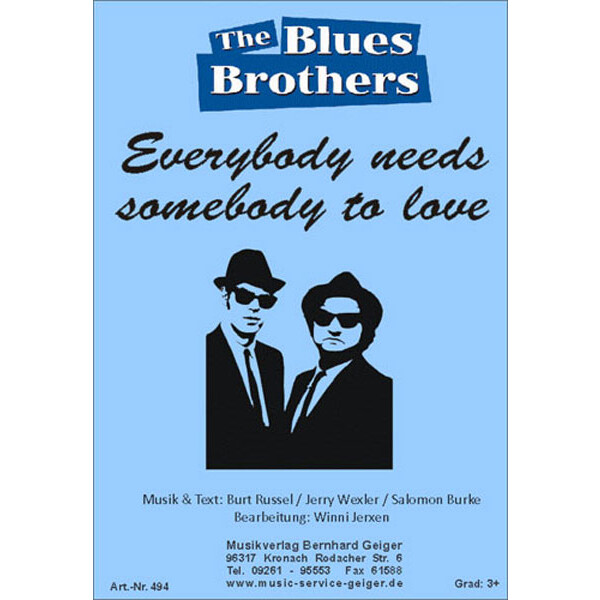 Everybody needs somebody to love - Blues Brothers (Bigband)