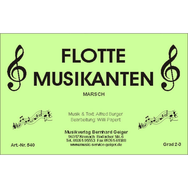 Flotte Musikanten (Marsch) (Kleine Blasmusik)