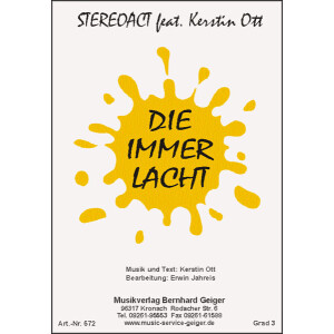Die immer lacht - Stereoact / Kerstin Ott (Blasmusik)