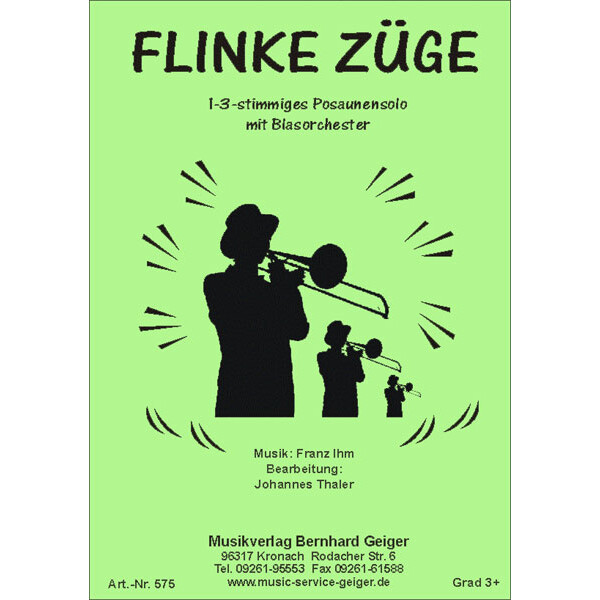 Flinke Züge - Posaunensolo (Kleine Blasmusik)