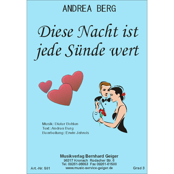 Diese Nacht ist jede Sünde wert - Andrea Berg...