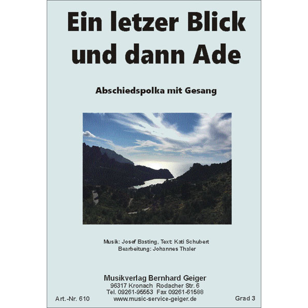 Ein letzter Blick und dann Ade
