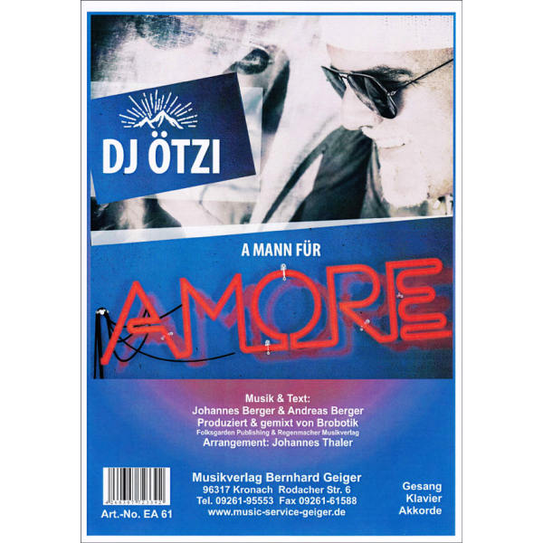 A Mann f&uuml;r Amore - DJ &Ouml;tzi (Single...