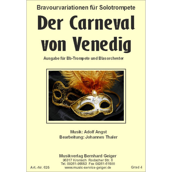 Der Carneval von Venedig - Solo for trumpet (Adolf Angst)...