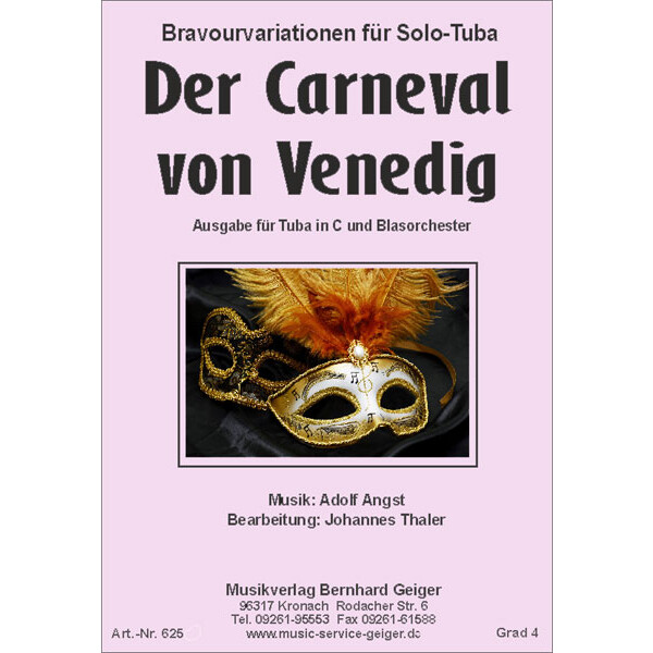 Der Carneval von Venedig - Solo for tuba (Adolf Angst)