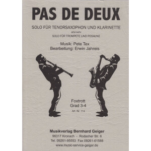 Pas de Deux (Solo für Trompete und Posaune) (Blasmusik)