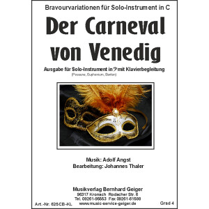 Der Carneval von Venedig - Posaune und Klavier