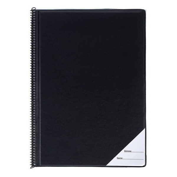 Music Folder Star 662a / 20 black A4