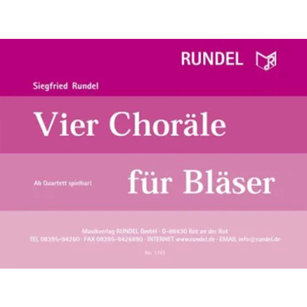 Vier Choräle für Bläser
