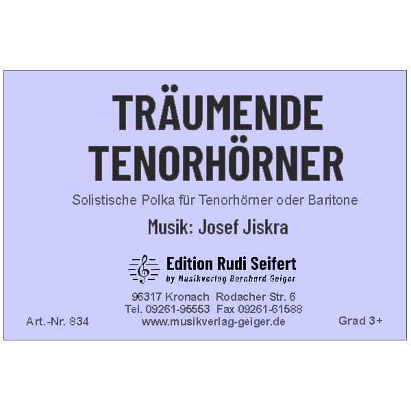 Träumende Tenorhörner (Josef Jiskra) (Concert Band