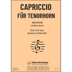 Capriccio für Tenorhorn (Adolf Angst)