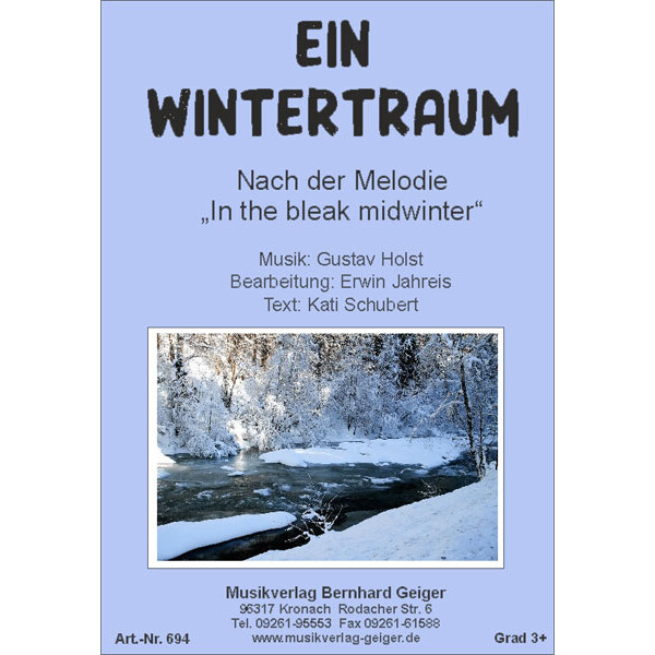 Ein Wintertraum (In the bleak midwinter) - Singpartituren...