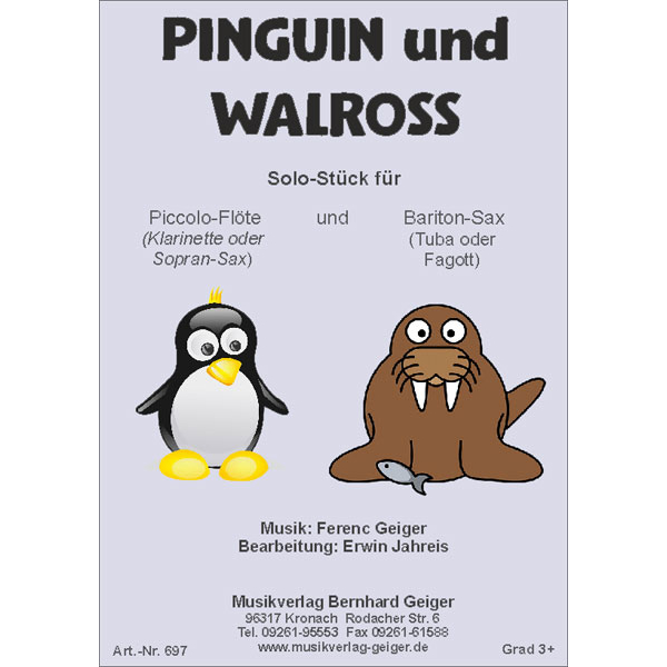 Penguin and Walrus (Solo for piccolo and baritone saxophone)