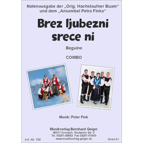 01. Brez ljubezni srece ni - Orig. Hochstaufner Buam