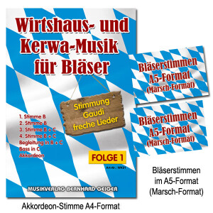Wirtshaus- und Kerwa-Musik f&uuml;r Bl&auml;ser...