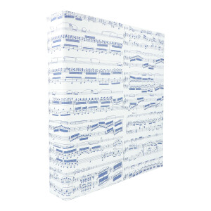 Folder Music lines blue (DIN A4)