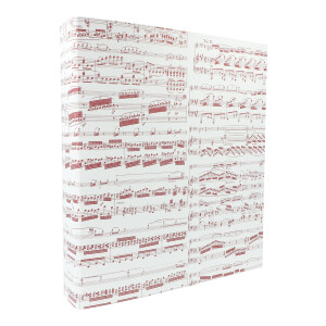 Folder Music lines burgundy (DIN A4)