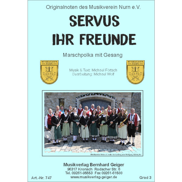 Servus ihr Freunde (Marsch-Polka) (Blasmusik)