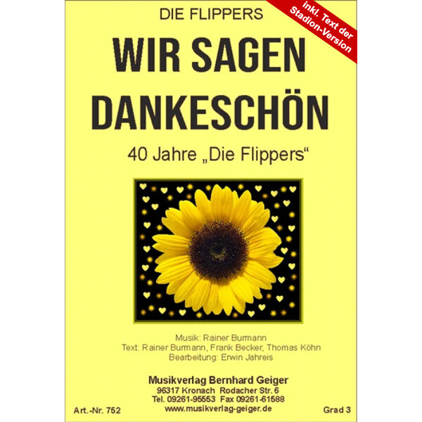 Wir sagen Dankeschön - 40 Jahre Die Flippers (Bigband)