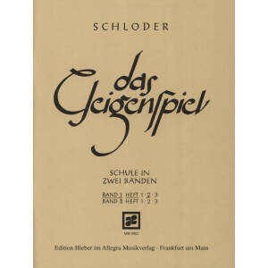 Das Geigenspiel - Schule in zwei Bänden - Volume I...