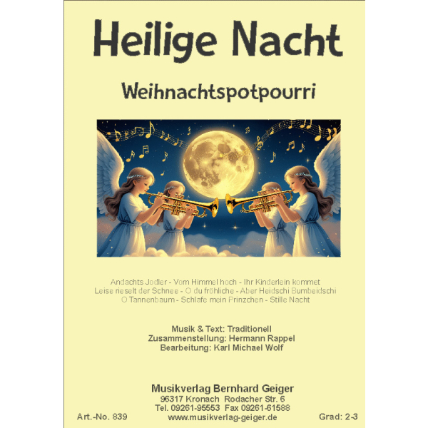 01. Heilige Nacht (Weihnachtspotpourri) (Blasmusik)