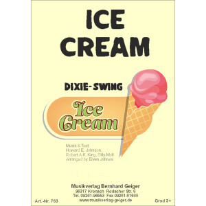 Ice Cream - Dixie-Swing (Dixieland) (Dixie-Combo)