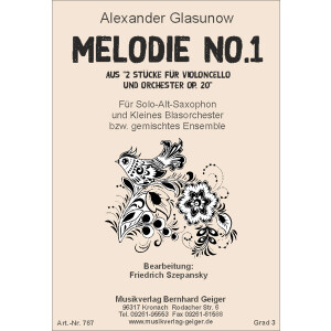 Glasunow: Melodie No. 1 op. 20 (Variables Ensemble)