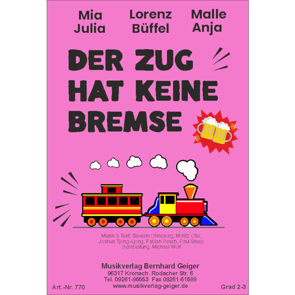 Der Zug hat keine Bremse (Concert Band)