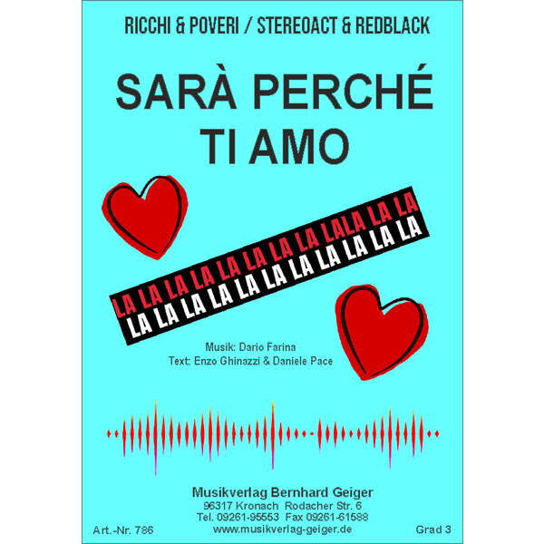 Sara perche ti amo (Ricchi & Poveri / Stereoact &...