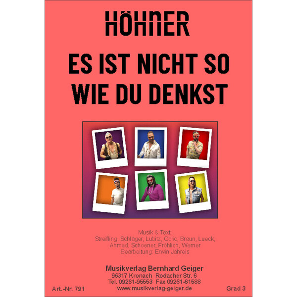 Es ist nicht so, wie du denkst - Höhner (Blasmusik)