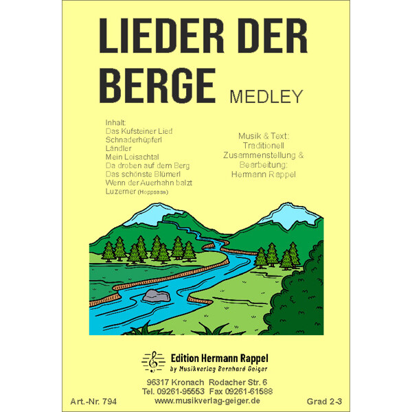 10. Lieder der Berge - Medley (Blasmusik) (Neuausgabe)