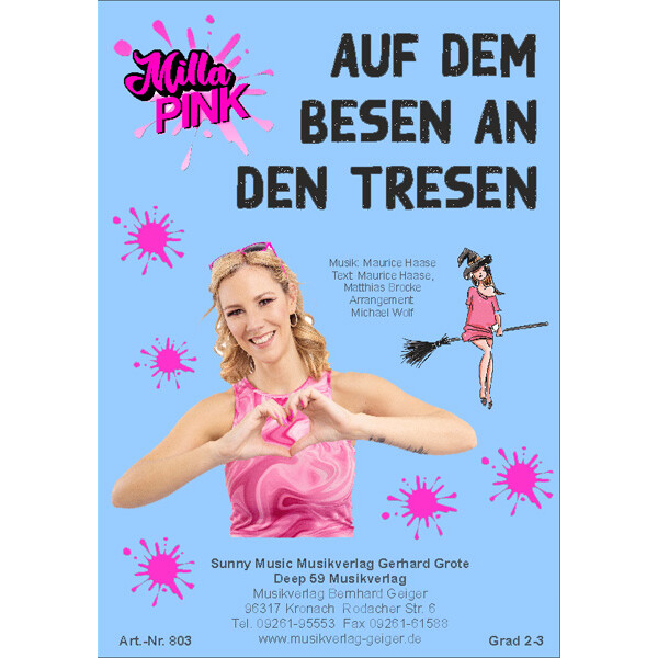 Auf dem Besen an den Tresen - Milla Pink (Blasmusik)