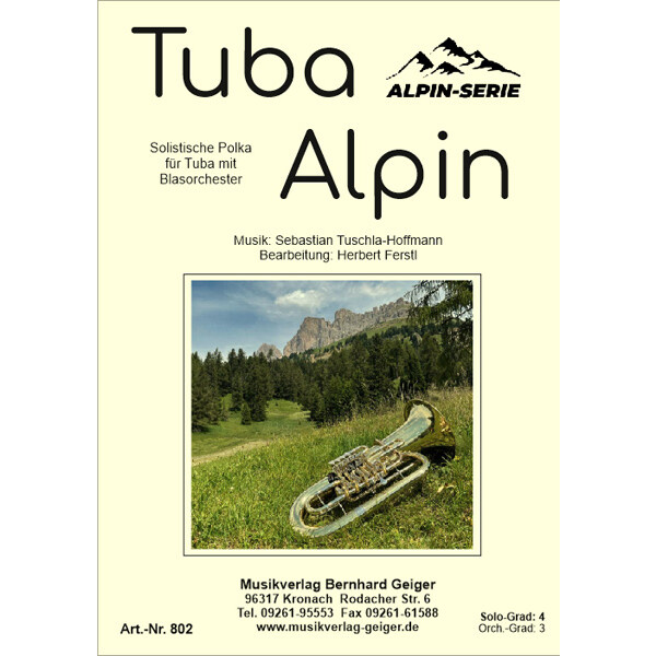 Tuba Alpin (Solistische Polka für Tuba)  (Large...