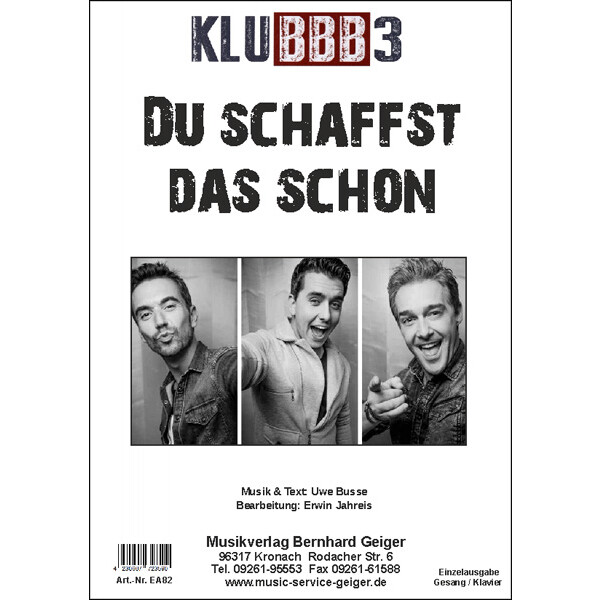 Du schaffst das schon - Klubbb3  (Einzelausgabe)