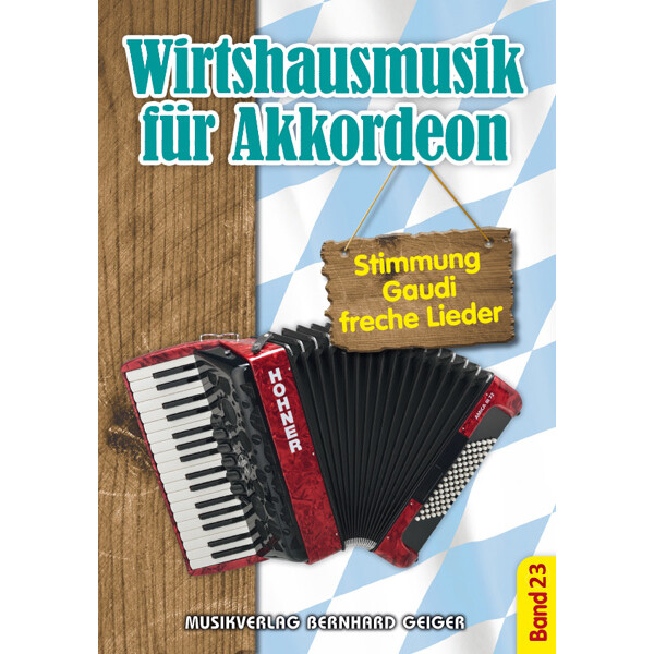 Wirtshausmusik für Akkordeon - Band 23 (Songbuch)