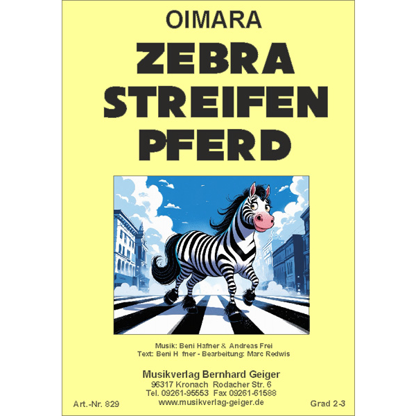 5. Zebrastreifenpferd (Oimara) (Bigband) Druck-Ausgabe