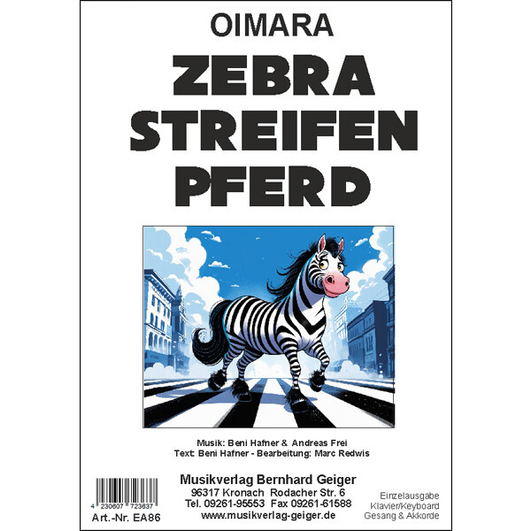 Zebrastreifenpferd (Oimara) (Einzelausgabe Gesang/Klavier)